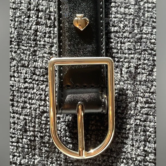 KATE SPADE 25MM Stitched Feather Edge Belt L/XL  display picture 3
